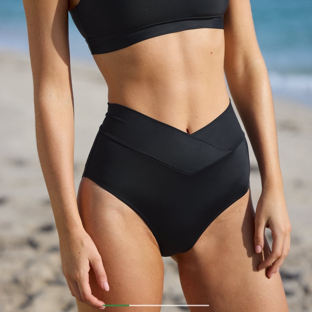 Aerie Crossover High Waisted Bikini Bottoms